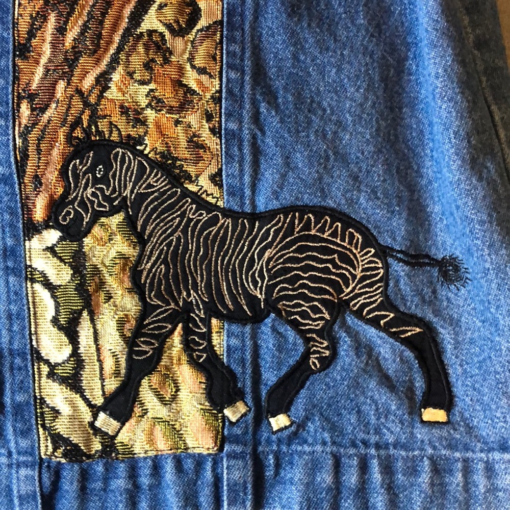 Jean Jacket Giraffe 🦒 Zebra 🦓  design - Picture 4 of 13